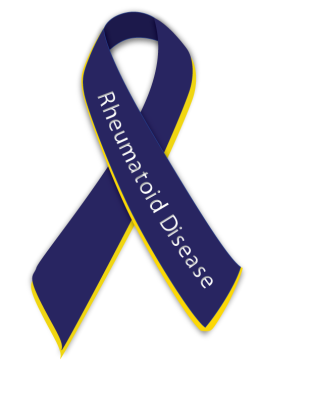 Rheumatoid Arthritis awareness ribbon aka Rheumatoid Disease ribbon