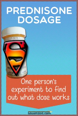 Prednisone Dosage Case Study. Prednisone bottle with Superman symbol