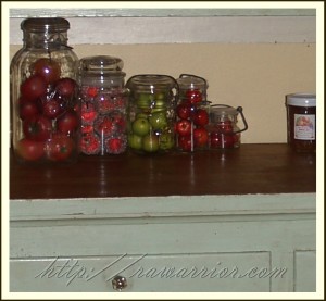 apples in jars