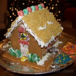 RA Warrior's gingerbread house back door