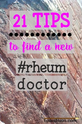 21 Tips to find a new rheumatologist