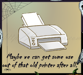 Halloween printer