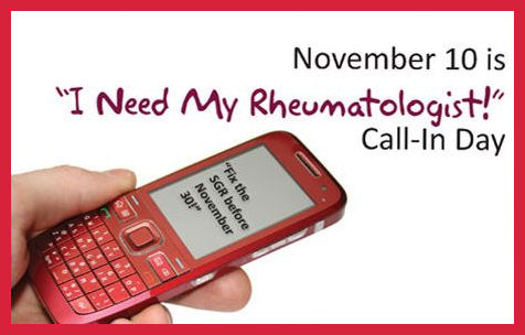 Amercian College of Rheumatology I need my rheumatologist call-in