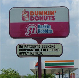 DunkinDonuts RA sign