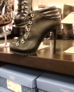 combat boots with 5" heels
