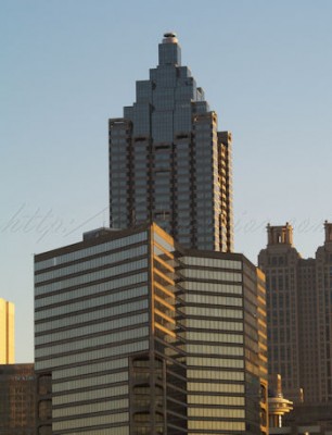 City sunset Atlanta