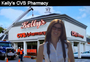 Kelly's CVS pharmacy sign