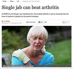 single jab beats arthritis screenshot