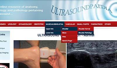 ultrasoundpaedia options screenshot