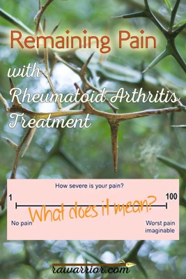 Remaining Pain with Rheumatoid Arthritis treatment