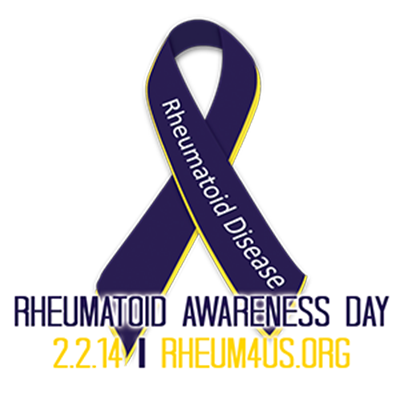 Rheumatoid Awareness Day ribbon