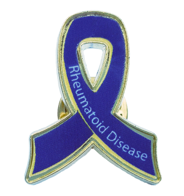 Rheumatoid Arthritis Awareness ribbon pin