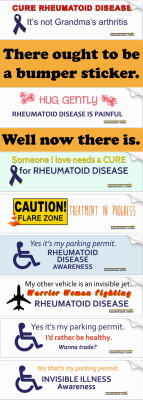 Invisible Illness Awareness Bumper Stickers - Click to enlarge