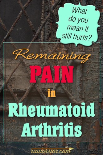 Remaining Pain in RA / RD
